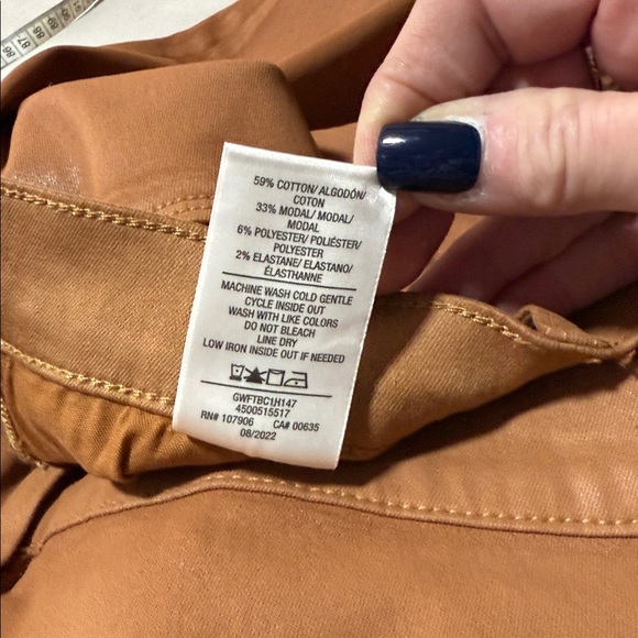 Anthropologie | Hudson Barbara Coated Bootcut Jeans in Toffee Size 33 - Picture 15 of 16